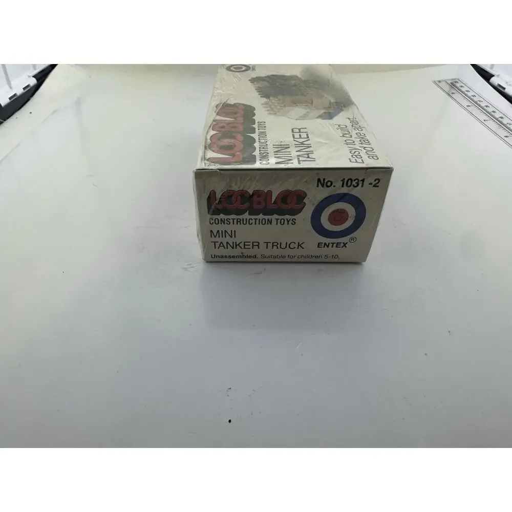 Vintage 1970's Building Construction Toys Block Entex LOC BLOCS Mini Tanker